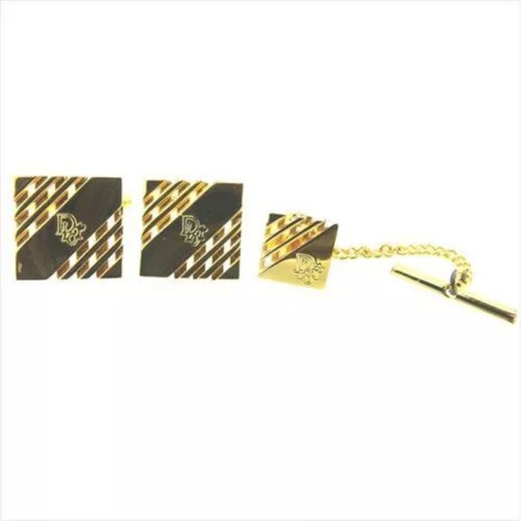 Dior cuffs Gold Gold hardware Mens Authentic Used G1297 - Picture 1 of 6